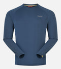 T-shirt en laine mérinos manches longues - Homme - CHARVIN 3 H Bleu fonce - packshot
