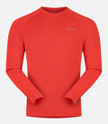 T-shirt en laine mérinos manches longues - Homme - CHARVIN 3 H Rouge - packshot