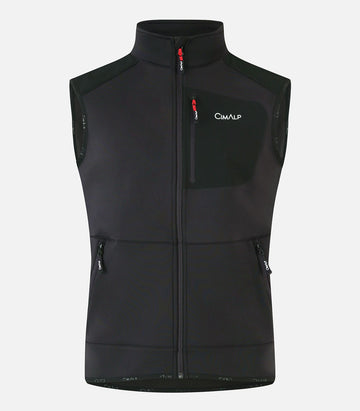 Gilet in pile antivento e caldo - Uomo - CINTO 5 H nero - foto prodotto