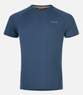 T-shirt en laine mérinos manches courtes - Homme - CLAPIER 3 H Bleu fonce - packshot