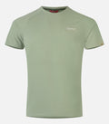 T-shirt en laine mérinos manches courtes - Homme - CLAPIER 3 H Vert amande - packshot