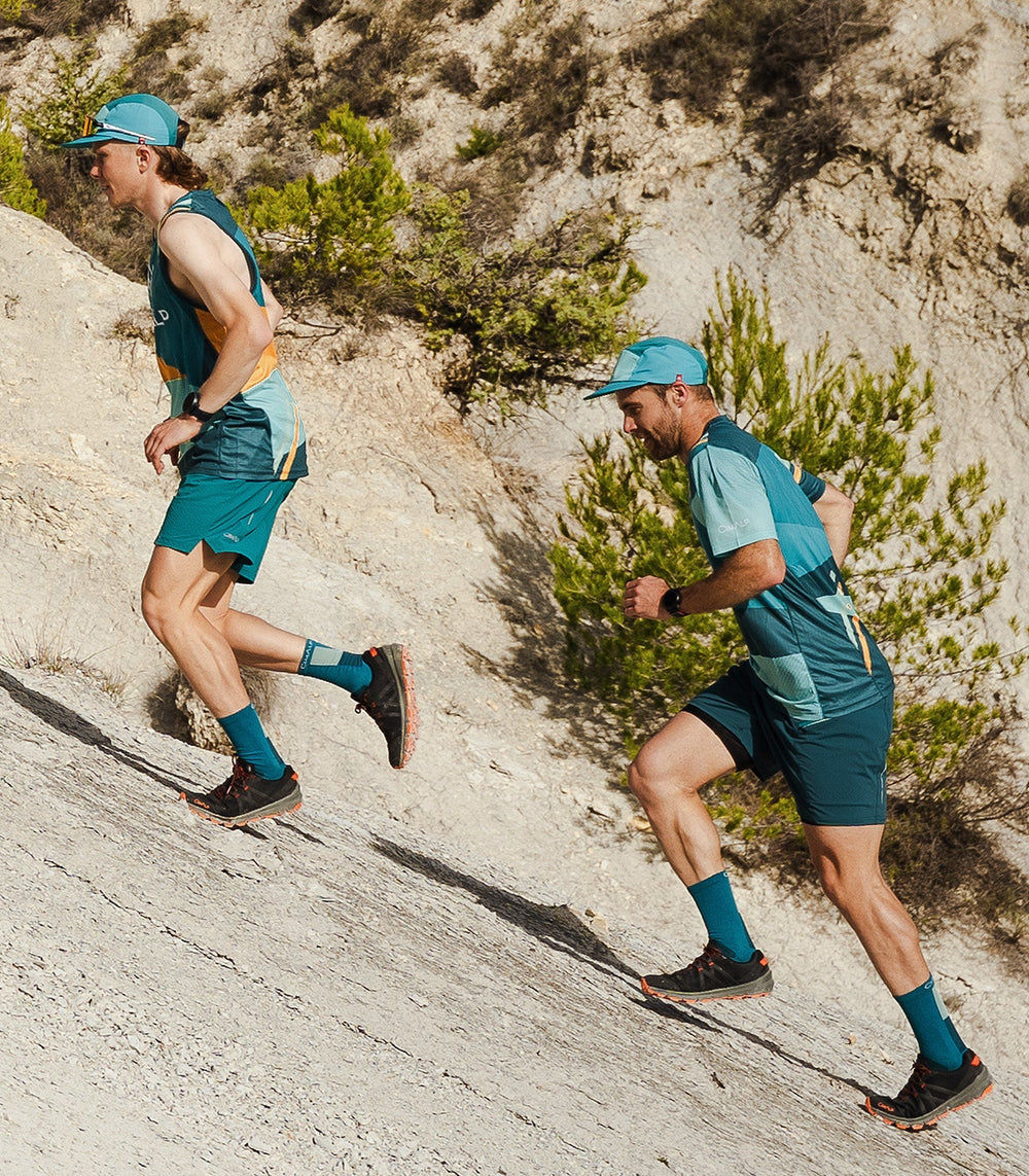 Short & Collant de Trail-Running Homme AOSTE 2 H TEAM