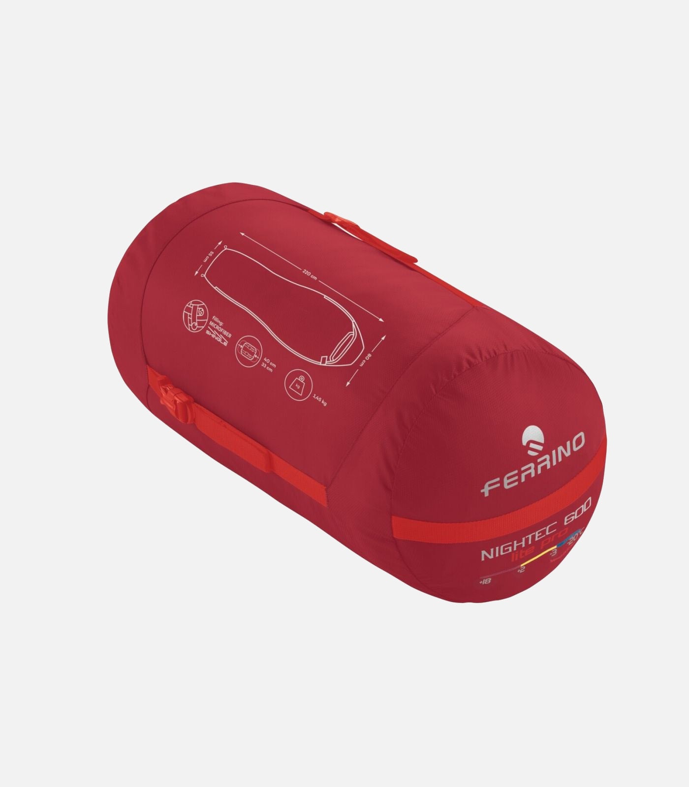 Nightec Lite Pro 600 Ferrino – Schlafsack aus recycelten Materialien