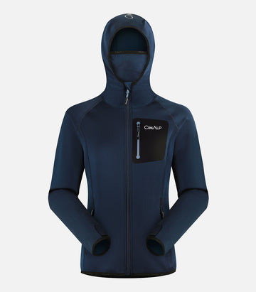 Veste polaire chaude et résistante - Femme - JORASSE 3 F Marine - packshot