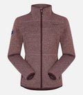 Veste polaire chaude à col montant - Femme - ROUSSET 4 F Prune - packshot