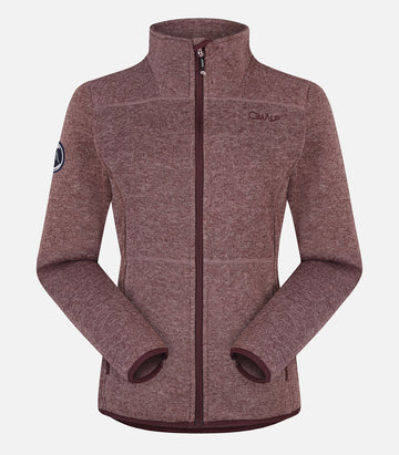Warme Fleecejacke mit Stehkragen – Damen – ROUSSET 4 F Pflaume – Produktfoto