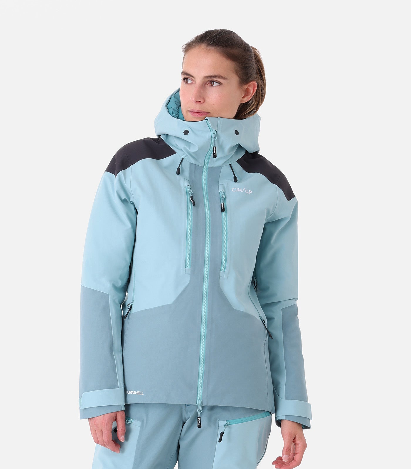 Wasserdichte und robuste Bergsteigerjacke für Damen