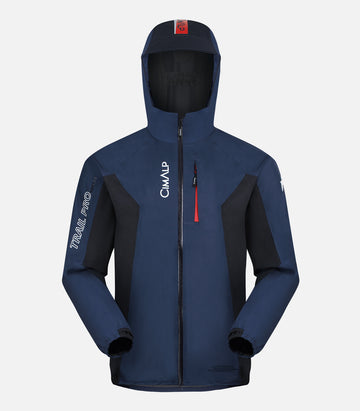 Waterproof, breathable Ultrashell® trail jacket - Men - STORM PRO 4 H Navy - packshot