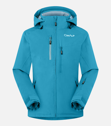 Isolierende Stretch-Skijacke – Damen – OISANS 3 F Blau – Produktfoto