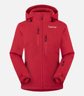 Isolierende Stretch-Skijacke – Damen – OISANS 3 F Rot – Produktfoto