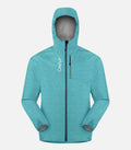 Men’s waterproof, breathable trail jacket - STORM 4 H Teal green - product photo