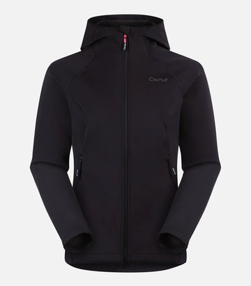 Veste polaire chaude et coupe-vent - Femme - ORBA 4 F Noir - packshot