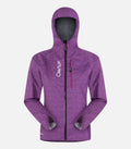 Women’s waterproof, breathable trail jacket - STORM 3 F Purple - product photo