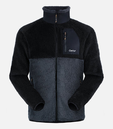 Veste polaire très chaude à poils longs - Homme - REFUGE 2 H Noir - packshot