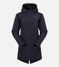 Waterproof cycling rain jacket - Women - HENDAYE 3 F Navy - packshot