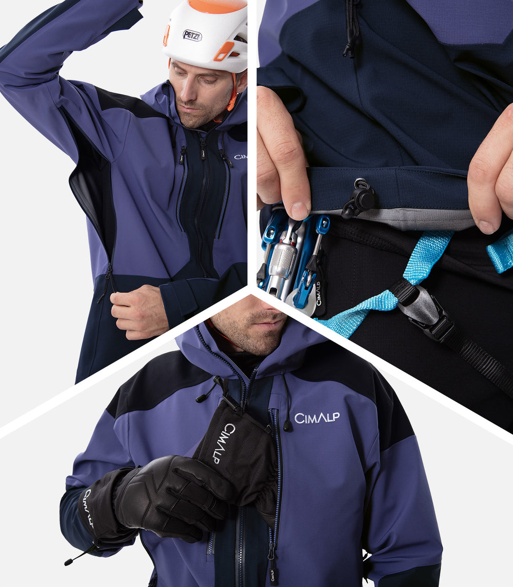 Wasserdichte Hardshell-Jacken Herren GUIDE PRO H