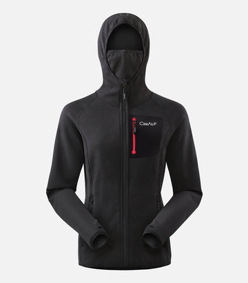 Veste polaire chaude et résistante - Femme - JORASSE 3 F Noir - packshot