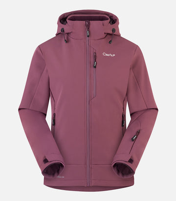 Warme, funktionale Softshell-Skijacke – Damen – GERVAIS 2 F Rosa – Produktansicht