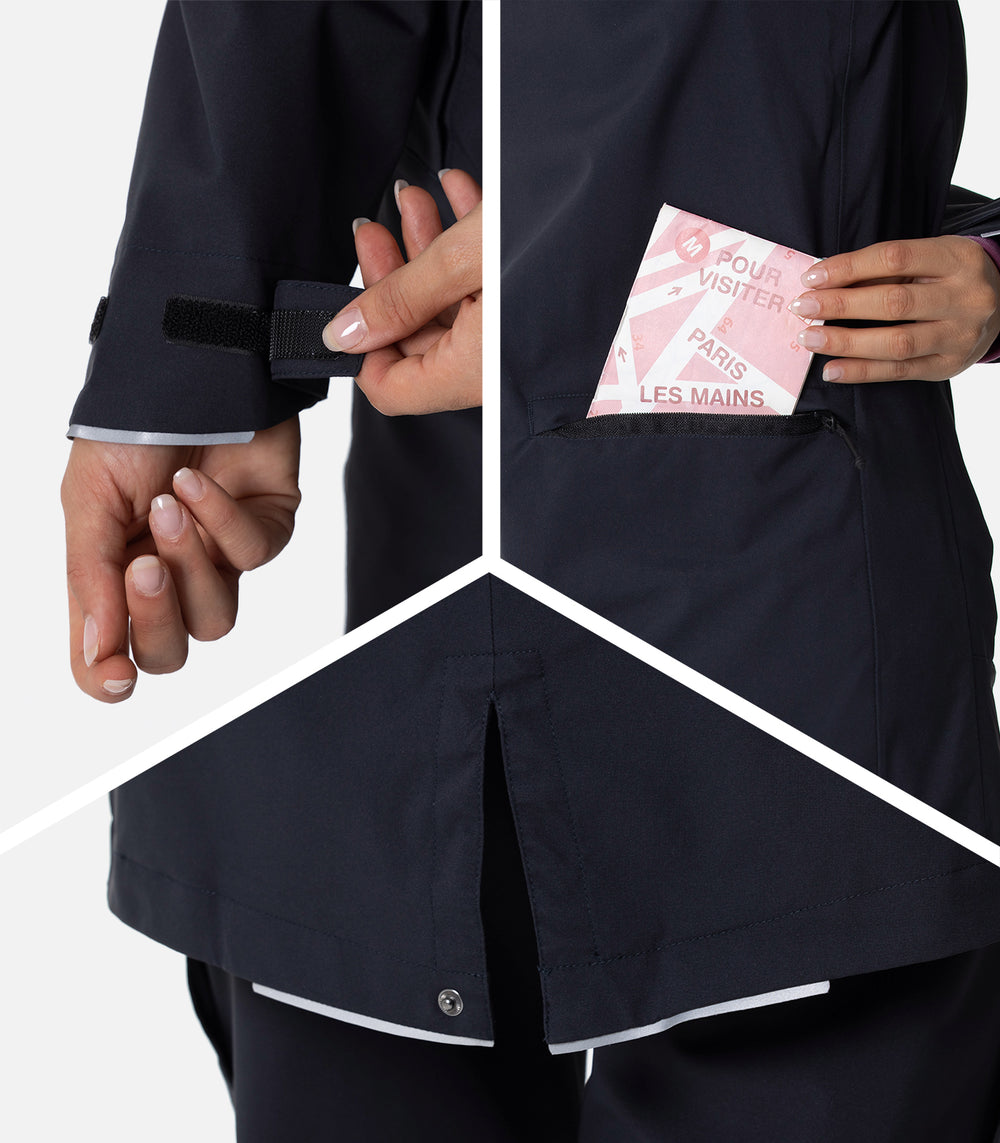 Wasserdichte Hardshell-Jacken Damen HENDAYE 3F