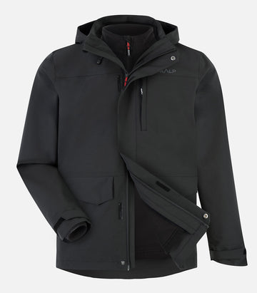 Chaqueta 3 en 1 transformable y cálida - Hombre - SCIA H negro - foto de producto
