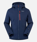 Warme, funktionale Softshell-Skijacke – Damen – GERVAIS 2 F Marineblau – Produktansicht