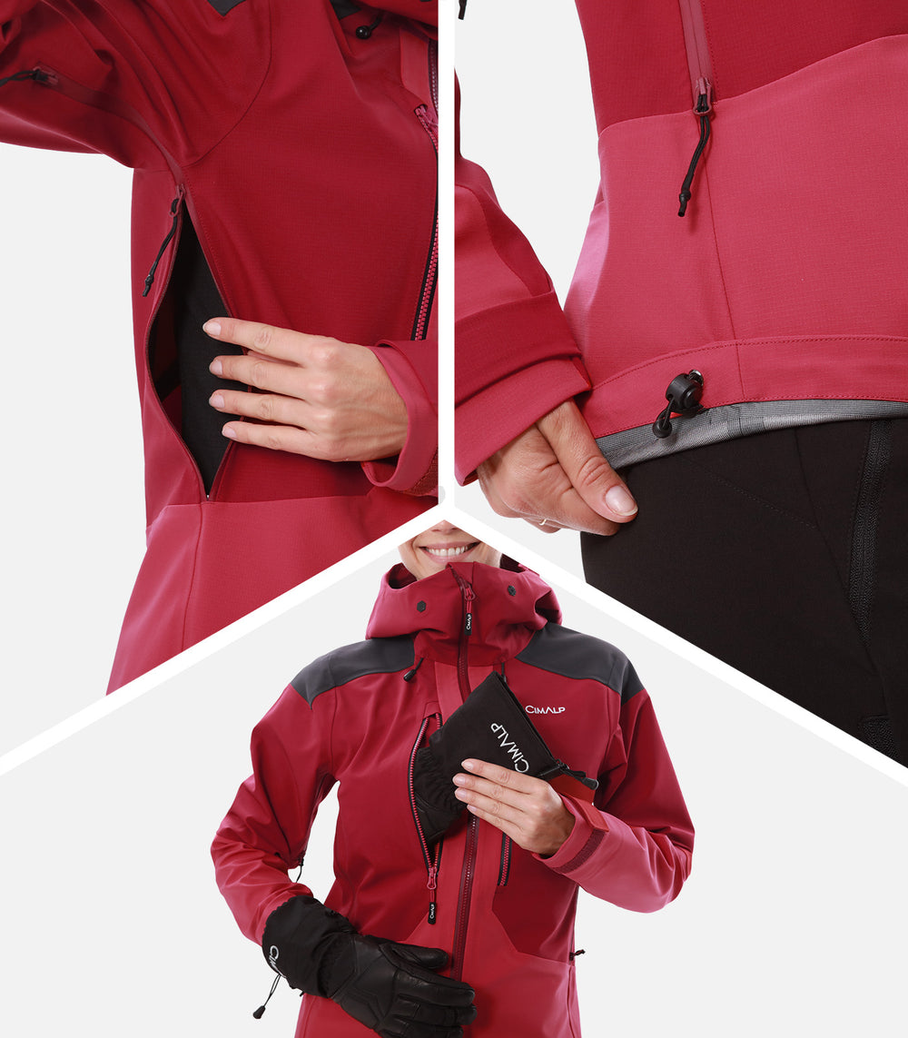 Wasserdichte Hardshell-Jacken Damen GUIDE PRO F