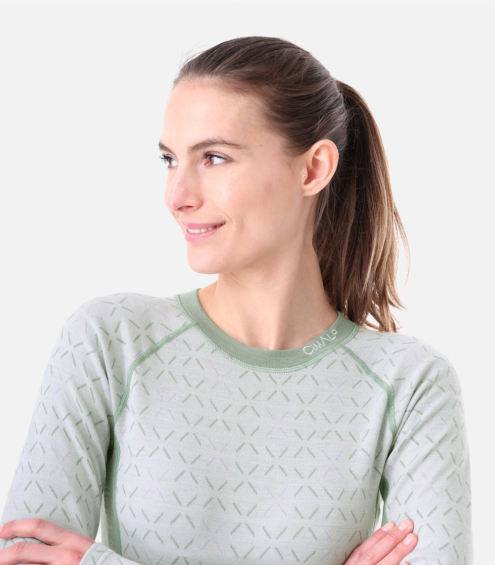 Mujer WOOL TOP F Alpine-Refuge