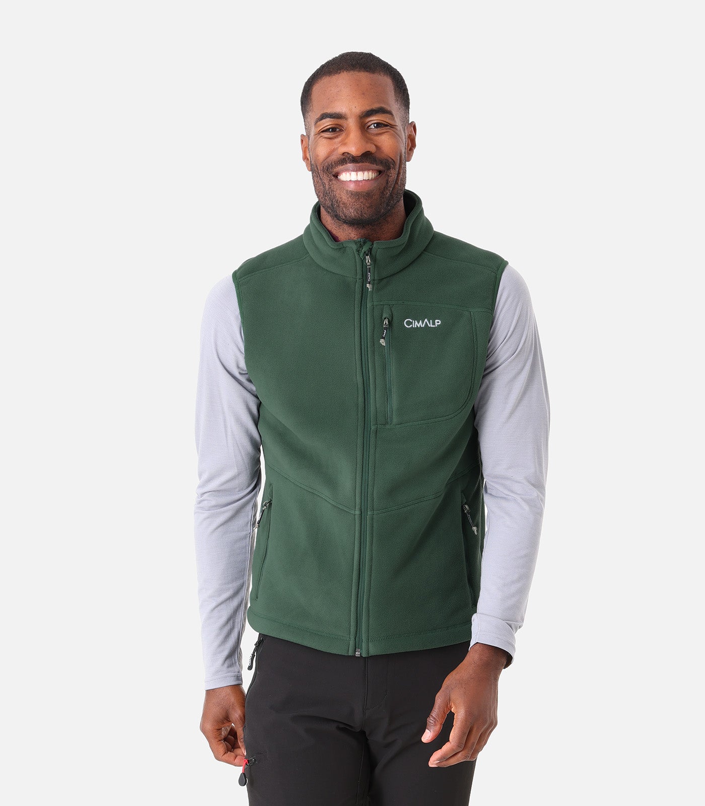 C.E FLEECE ZIP VEST Lサイズ Men's extra-warm sleeveless fleece gilet – Cimalp
