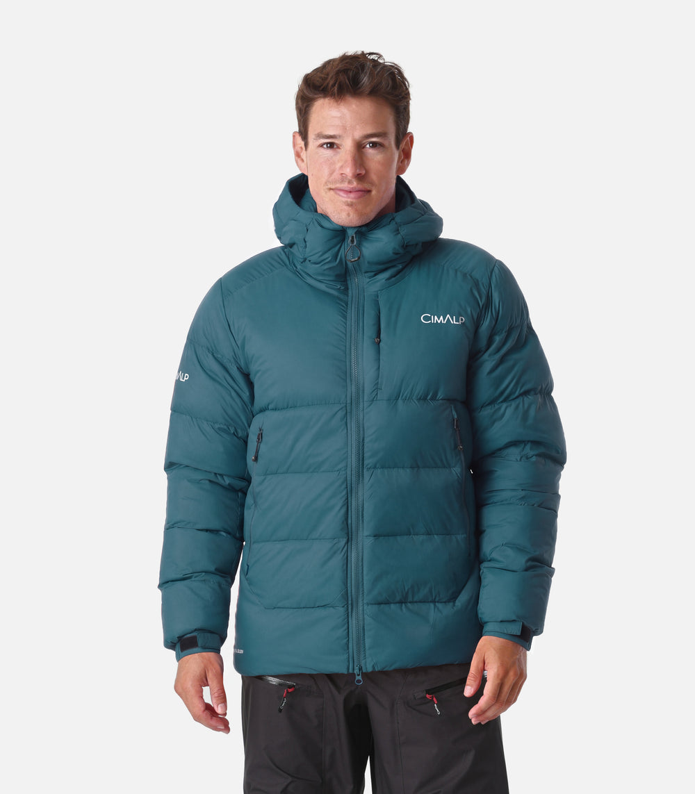 Daunenjacken für Wandern und Bergsteigen Herren BALTORO H - Grün Canard