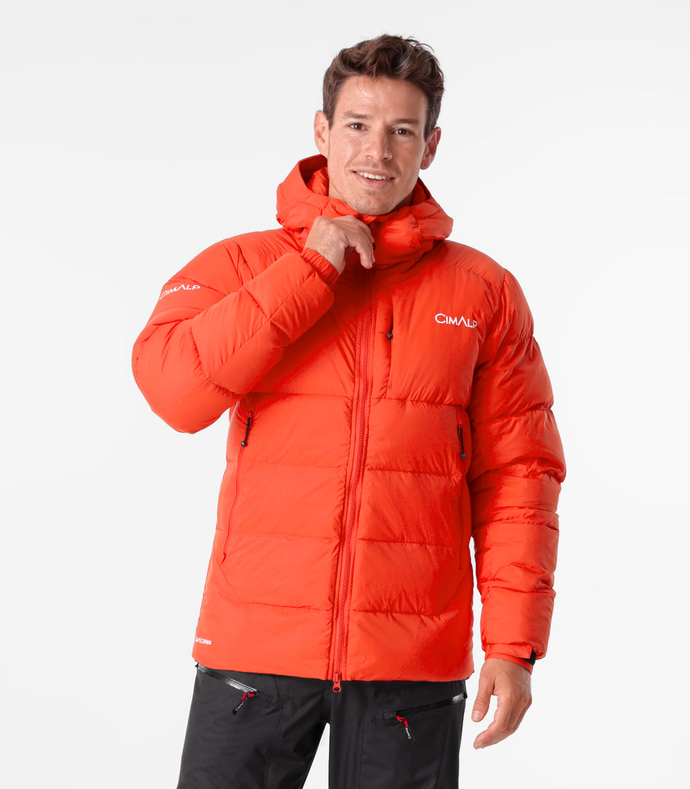 Daunenjacken für Wandern und Alpinismus BALTORO H - Rot / Orange
