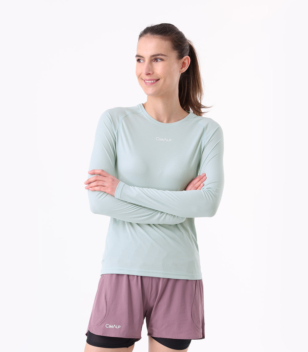 Camiseta Trail Running Mujer BOREON LS F