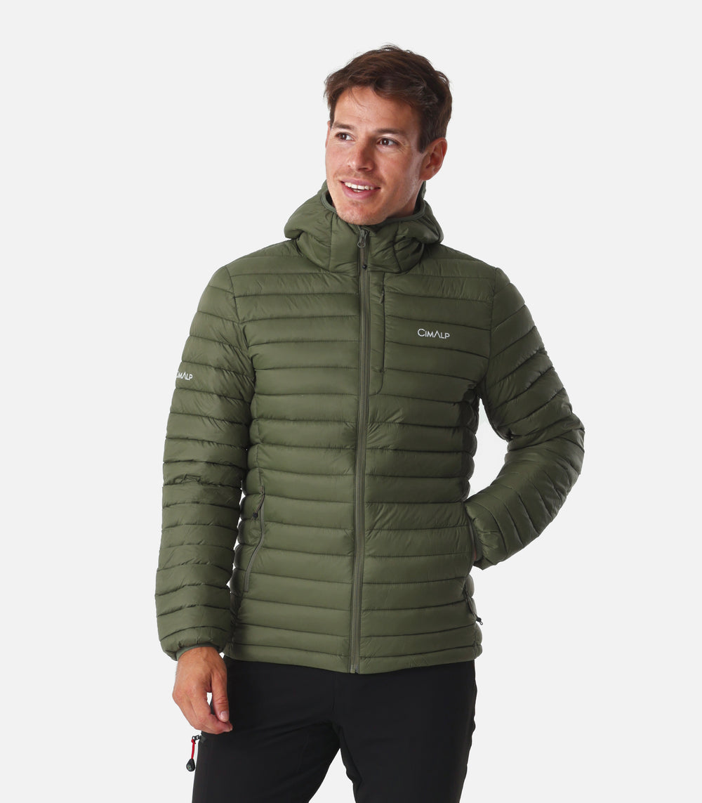 Doudoune compressible à capuche homme - Meije - Vert