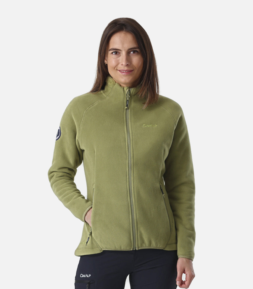 Veste polaire femme grand froid - Norvège 6 - Vert Olive