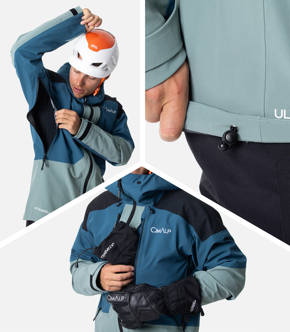 Wasserdichte Hardshell-Jacken Herren GUIDE PRO H