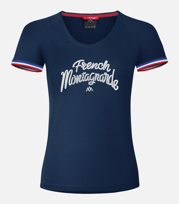 Camiseta técnica compactable CimaFresh - Mujer - LA FRANCESA 2 F Azul marino - foto de producto