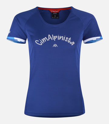 T-shirt tecnica ultraleggera e comprimibile - Donna - MONTANARO ITALIANO F blu - foto prodotto