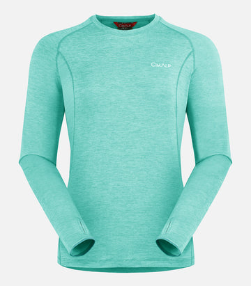 Warm, breathable long-sleeved T-shirt - Women - HUEZ F Turquoise - product image