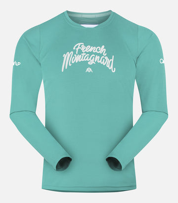 T-shirt a maniche lunghe comprimibile CimaFresh - Uomo - IL MONTANARO FRANCESE LS 2 H verde ottanio - foto prodotto