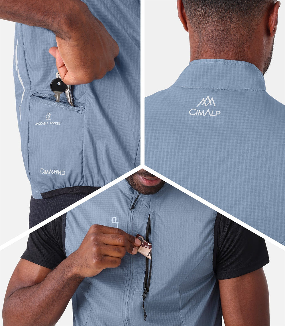 Trail- und Running-Jacken Herren SKIN GILET 5 H