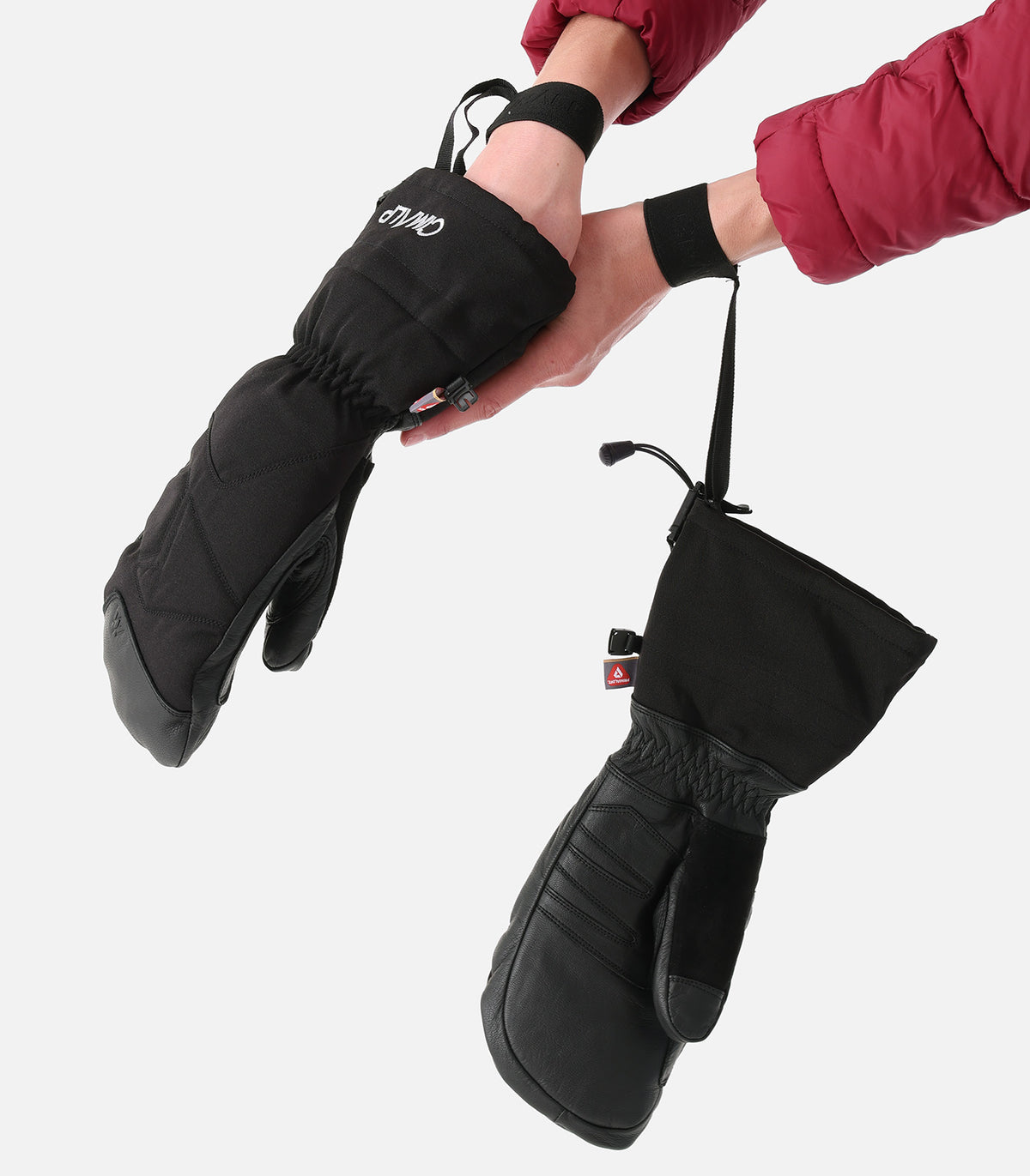 fäustlinge handschuhe | Alpinismus & Ski Großkälte aus Leder | HERCULE MITTEN Color:Blue - frame green data-feed Perfekt organisierte Garderobe mit