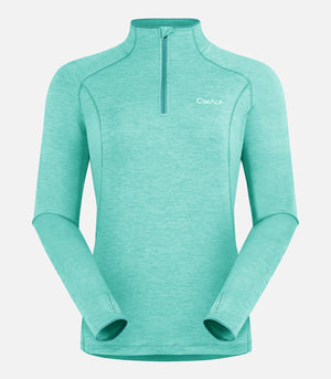 SmartWarm® temperature-regulating thermal top - Women - GELAS F Turquoise - product image