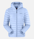 Piumino caldo con cappuccio, imbottito in piumino Cimaloft® - Donna - MORZINE 3 F azzurro cielo - foto prodotto