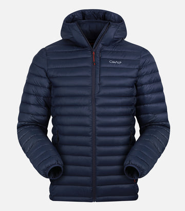 Plumífero cálido con capucha y plumón Cimaloft® - Hombre - MEIJE H azul marino - foto de producto