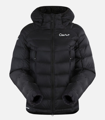 Warme, verstaubare Daunenjacke mit Daune – Damen – LORY 2 F Schwarz – Produktfoto