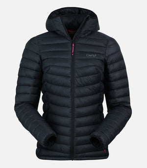 Doudoune à capuche chaude en duvet Cimaloft® - Femme - MORZINE 3 F Noir - packshot