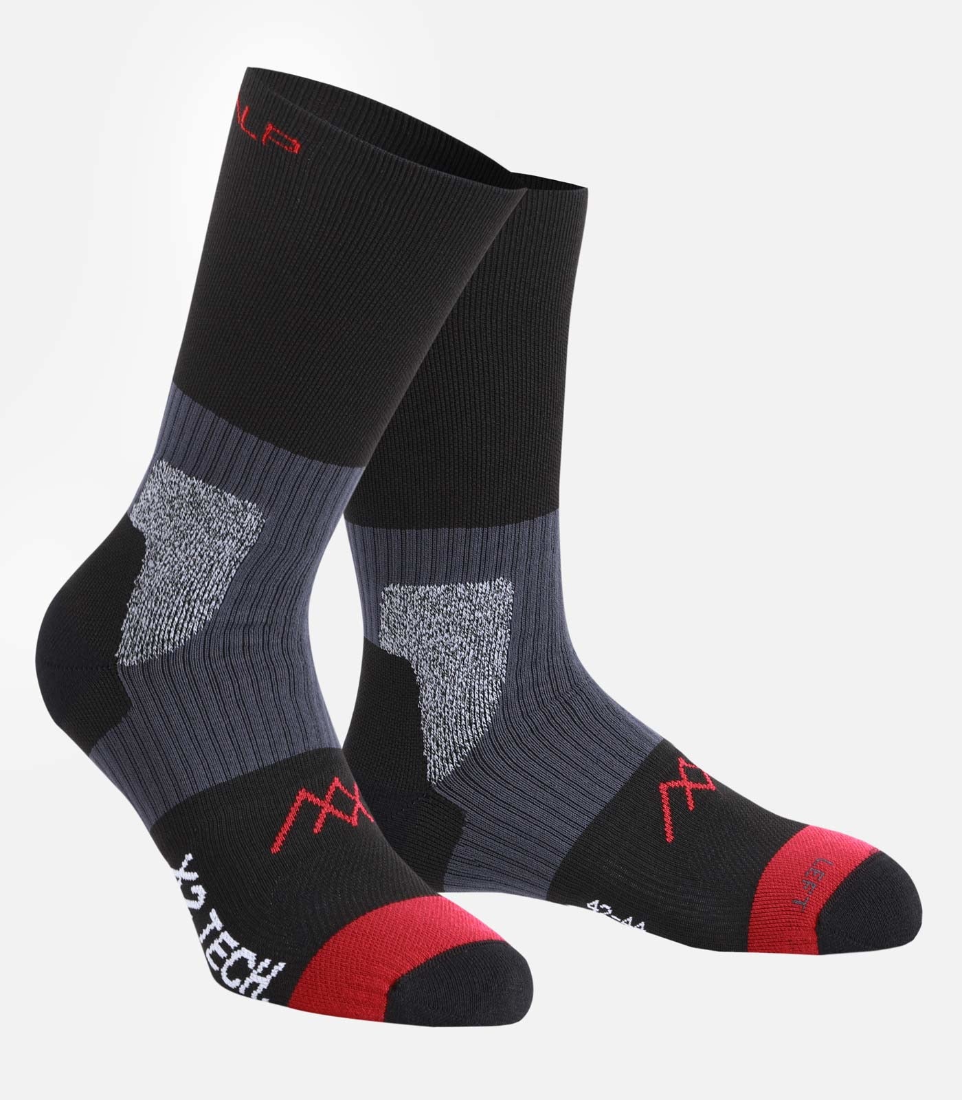 Calze Da Corsa More Mile Endurance Uomo – Rosse, Ammortizzate, Antivesciche, Traspiranti Per Running E Cross Training