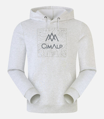 Felpa con cappuccio per tutti, calda e confortevole - ICON 2 grigio - foto prodotto