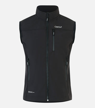 Waterproof 3-layer Softshell gilet - Men - VISO 2 H Black - packshot