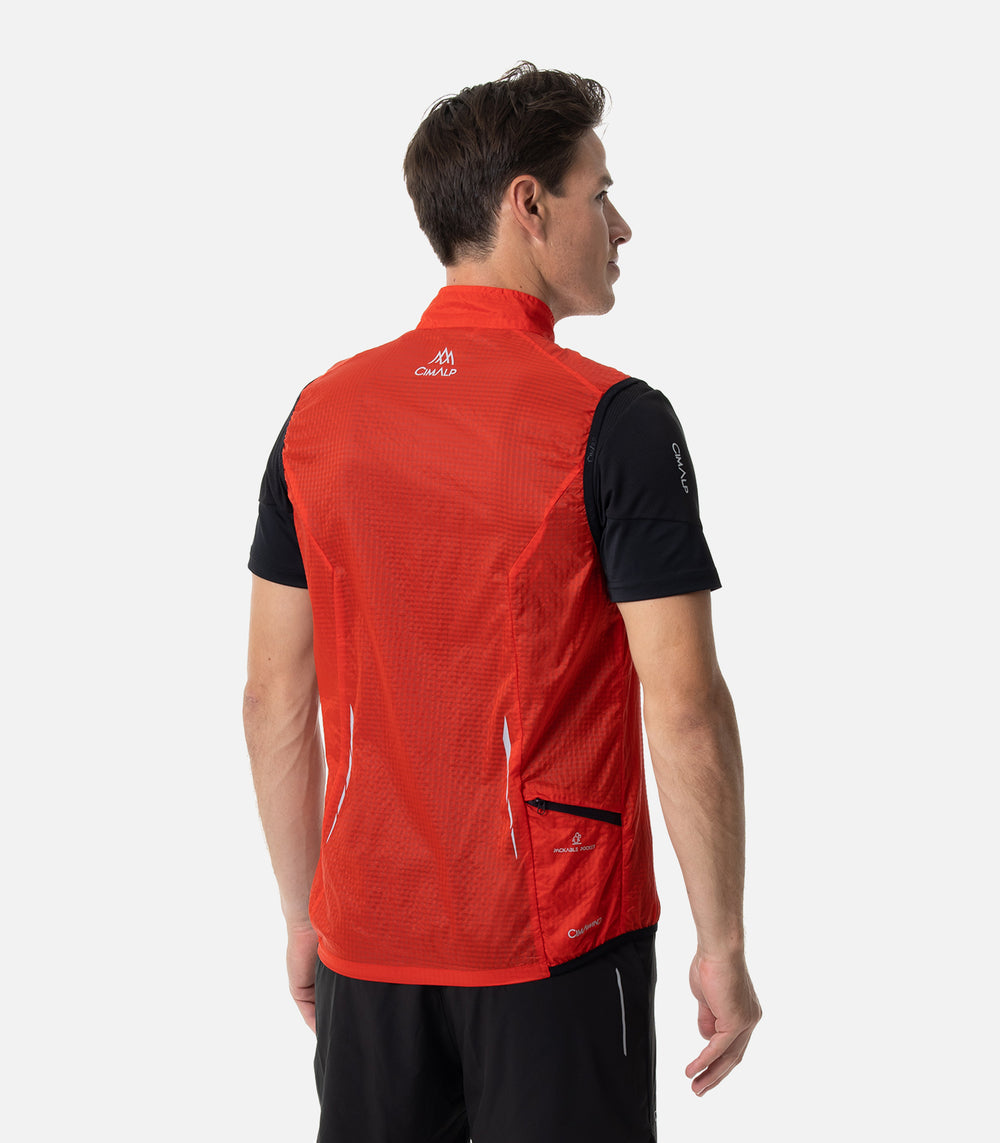 Coupe-vent Trail Running Homme SKIN GILET 4 H