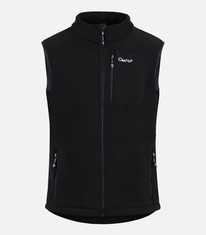 Gilet polaire chaud en THERMOPOLAR® 300 - Homme - ICEBERG 6 H Noir - packshot